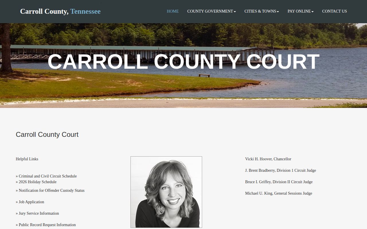 Carroll County court contacts after a recent arrest