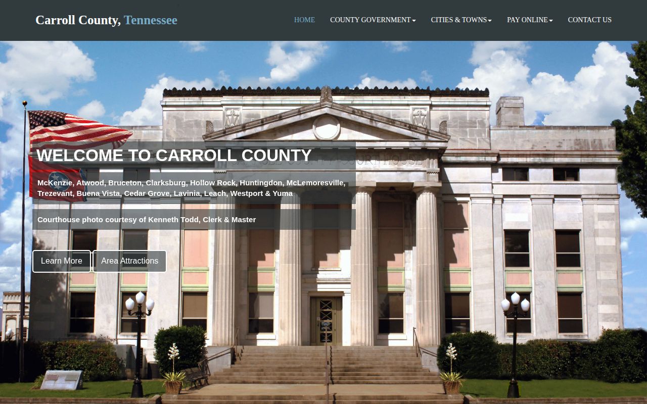 Official Carroll County source used when no 24-hour arrest feed is published