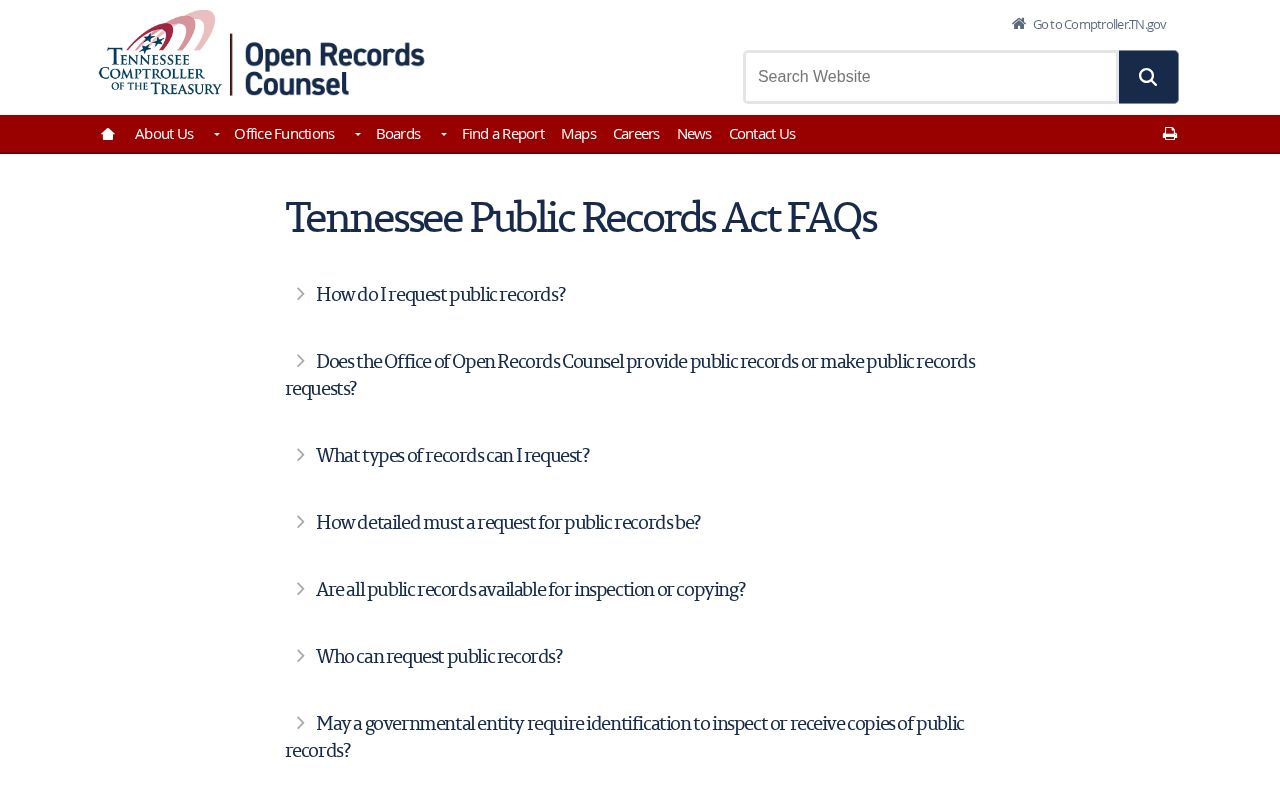 Tennessee public records guidance for Carroll County arrest records
